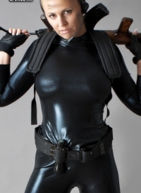 Busty Special Agent Cosplay