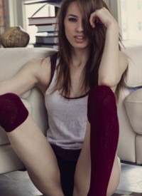 Caitlin McSwain Red Socks This Years Model 8