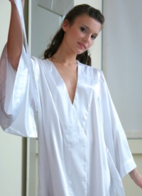 Izabelle White Robe
