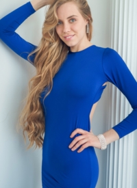Ryana Blue Dress Sex Art