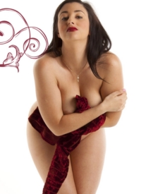 Scarlett Morgan Red Dress Nude Muse