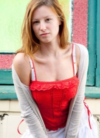 Elfrida Cute Redhead Strips Abby Winters