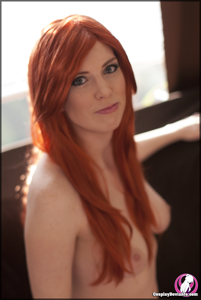 Redhead cosplay nude