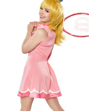 Lilly Bell Mario Tennis Aces Princess Peach VR Cosplay X 4