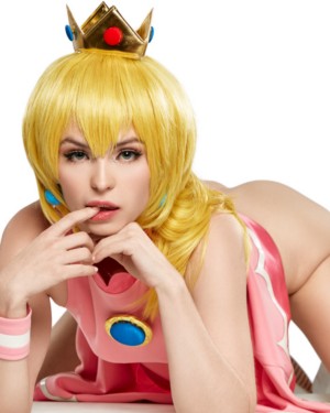 Lilly Bell Mario Tennis Aces Princess Peach VR Cosplay X 6