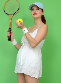 Lucy Vixen Tennis Lesson