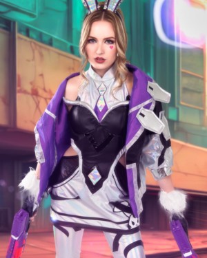 Scarlett Sage League Of Legends Battle Bunny Miss Fortune VR Cosplay X 1