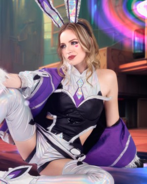 Scarlett Sage League Of Legends Battle Bunny Miss Fortune VR Cosplay X 3